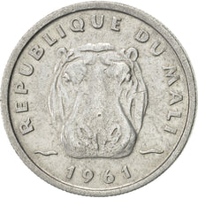 Mali, 5 Francs, 1961, Paris, AU(50-53), Aluminum, KM:2