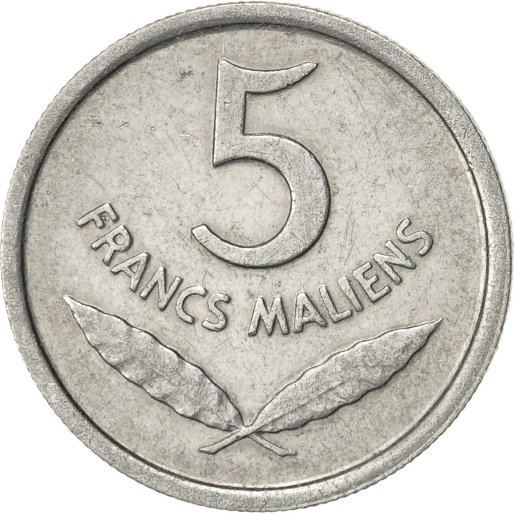 Mali, 5 Francs, 1961, Paris, AU(50-53), Aluminum, KM:2