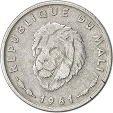 Mali, 25 Francs, 1961, Paris, AU(50-53), Aluminum, KM:4