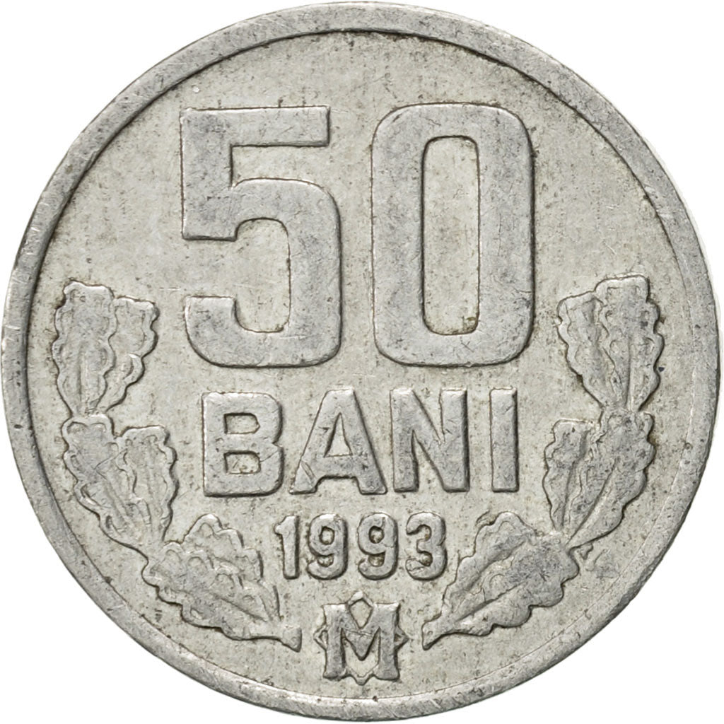 Moldova, 50 Bani, 1993, VZ, Aluminium, KM:4
