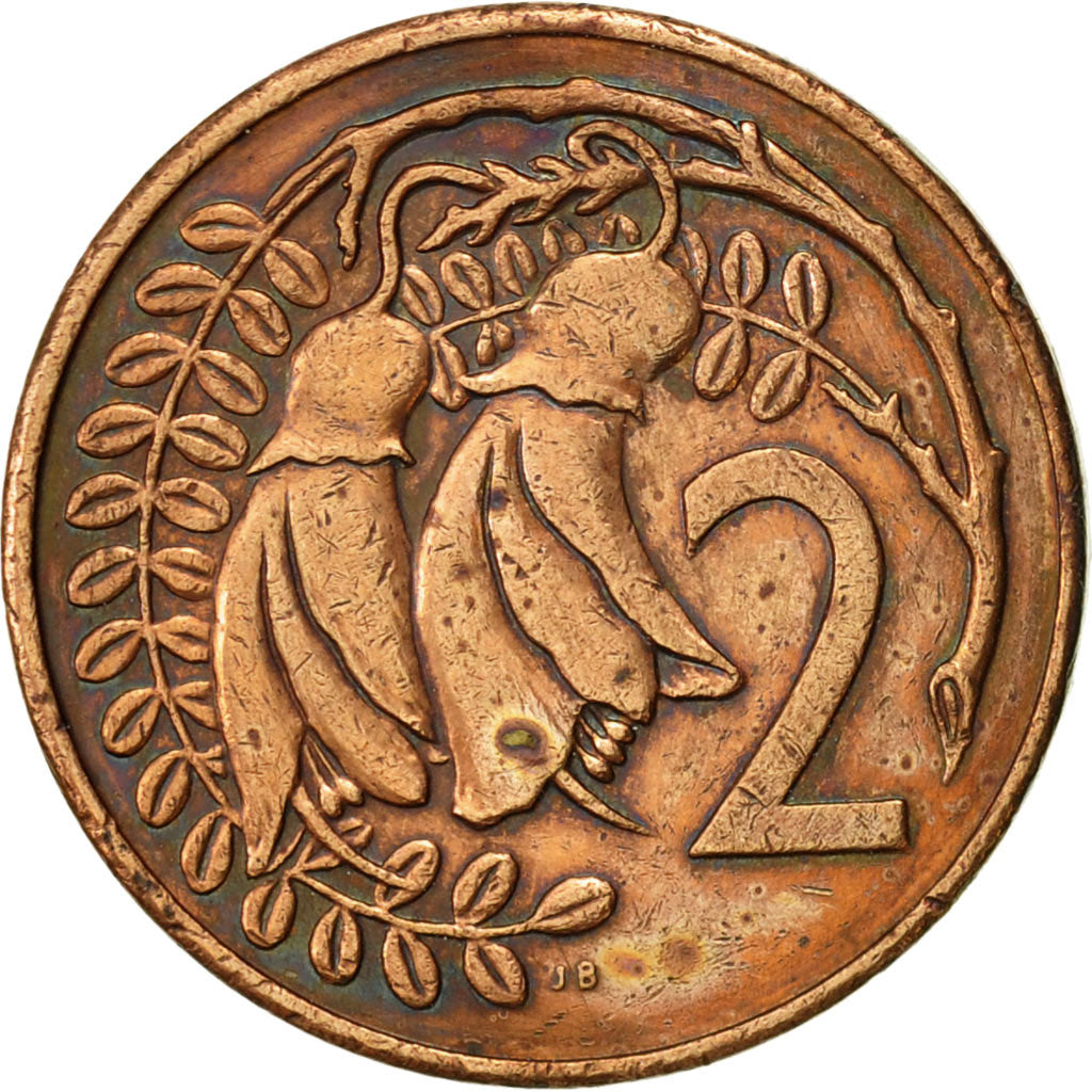 Monnaie, Nouvelle-Zélande, Elizabeth II, 2 Cents, 1981, TTB+, Bronze, KM:32.1