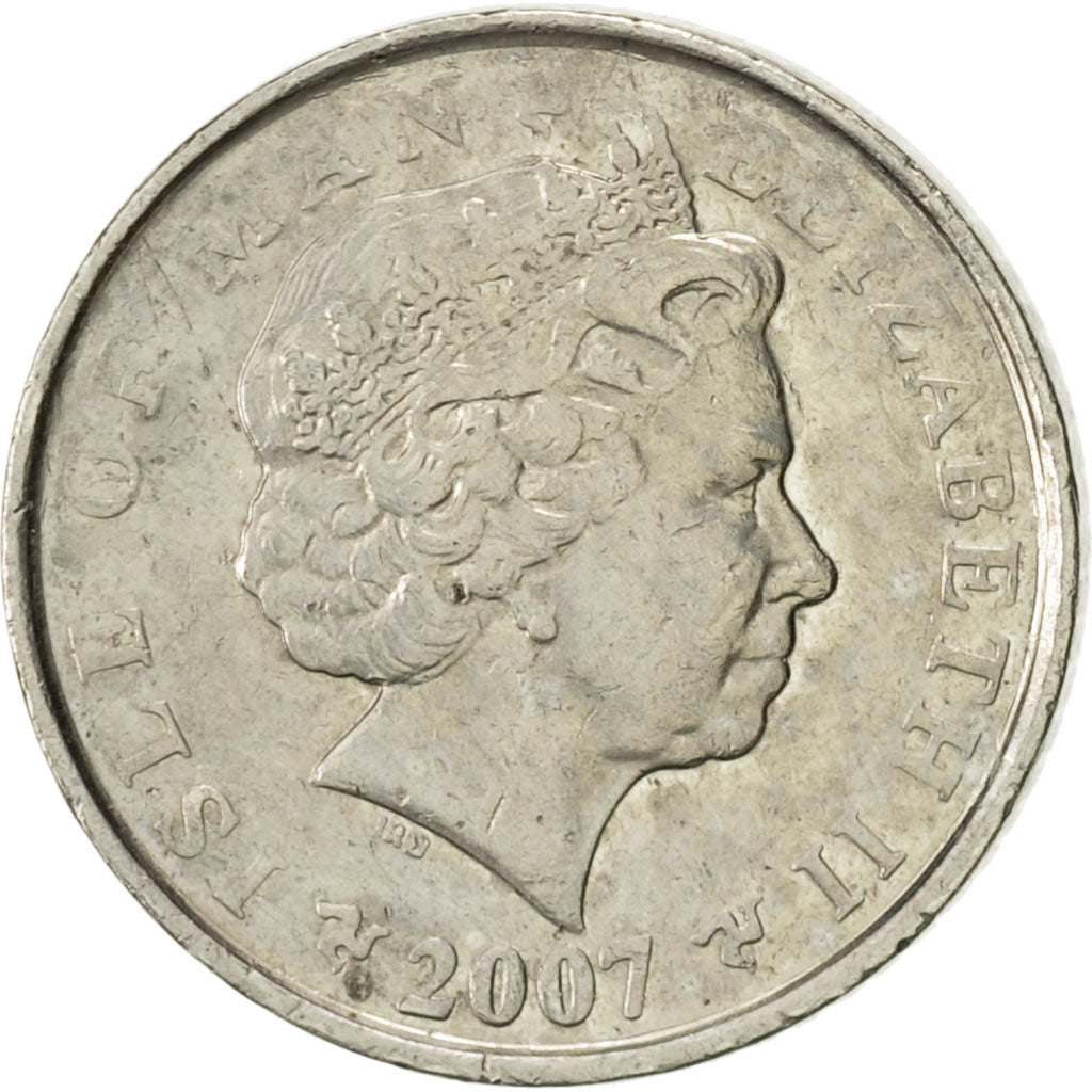 Isle of Man, Elizabeth II, 5 Pence, 2007, Pobjoy Mint, SUP, Copper-nickel