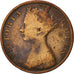 Hong Kong, Victoria, Cent, 1866, VF(30-35), Bronze, KM:4.1