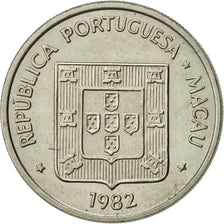 Moneta, Macau, Pataca, 1982, Singapore Mint, SPL-, Rame-nichel, KM:23.1