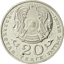 Kazajistán, 20 Tenge, 1999, Kazakhstan Mint, EBC, Cobre - níquel, KM:28