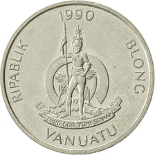 Münze, Vanuatu, 10 Vatu, 1990, British Royal Mint, VZ, Copper-nickel, KM:6
