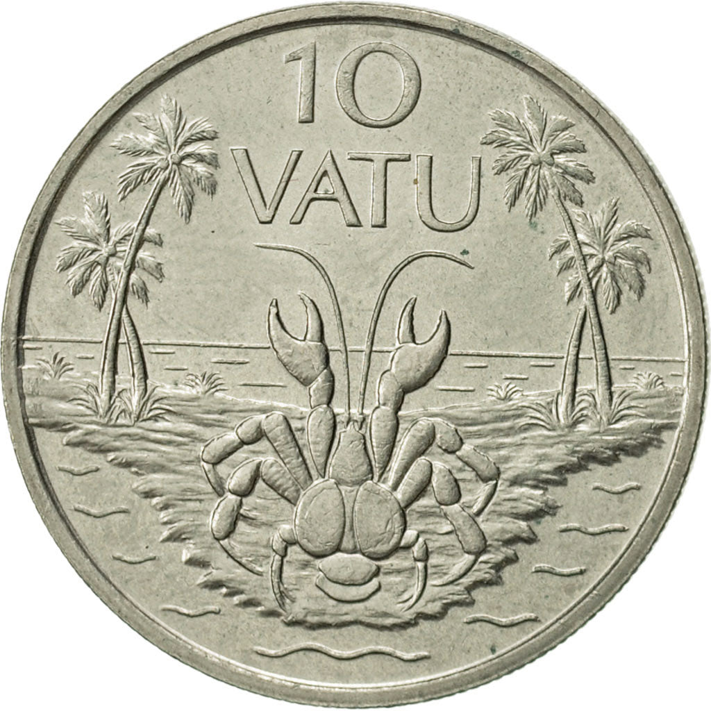 Münze, Vanuatu, 10 Vatu, 1990, British Royal Mint, VZ, Copper-nickel, KM:6