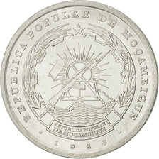 Coin, Mozambique, 10 Meticais, 1986, AU(55-58), Aluminum, KM:102a