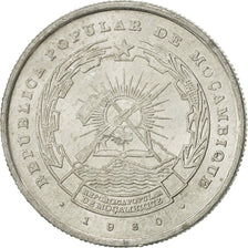 Coin, Mozambique, 2-1/2 Meticais, 1980, AU(55-58), Aluminum, KM:100