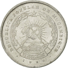 Monnaie, Mozambique, 2-1/2 Meticais, 1980, SUP, Aluminium, KM:100