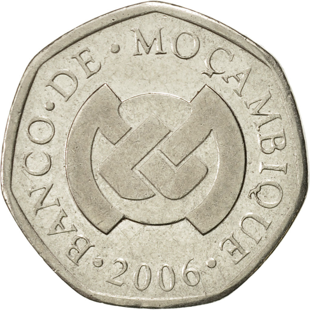 Coin, Mozambique, Metical, 2006, AU(55-58), Nickel plated steel, KM:137