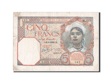 Algeria, 5 Francs, 1941, KM #77a, AU(50-53), U