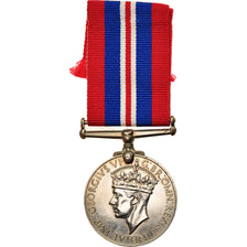 United Kingdom , War, Georges VI, Medal, 1939-1945, Excellent Quality, Nickel