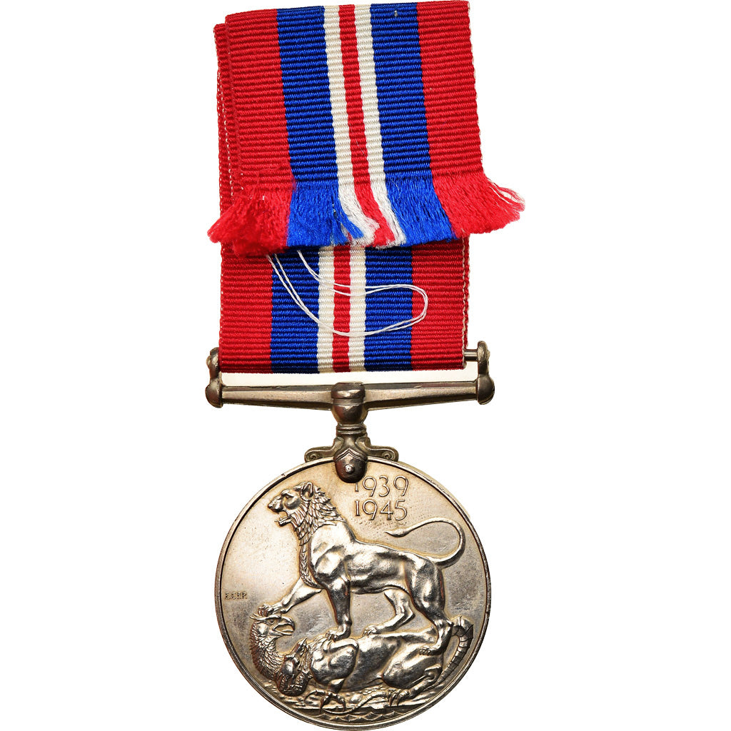 United Kingdom , War, Georges VI, Medal, 1939-1945, Excellent Quality, Nickel
