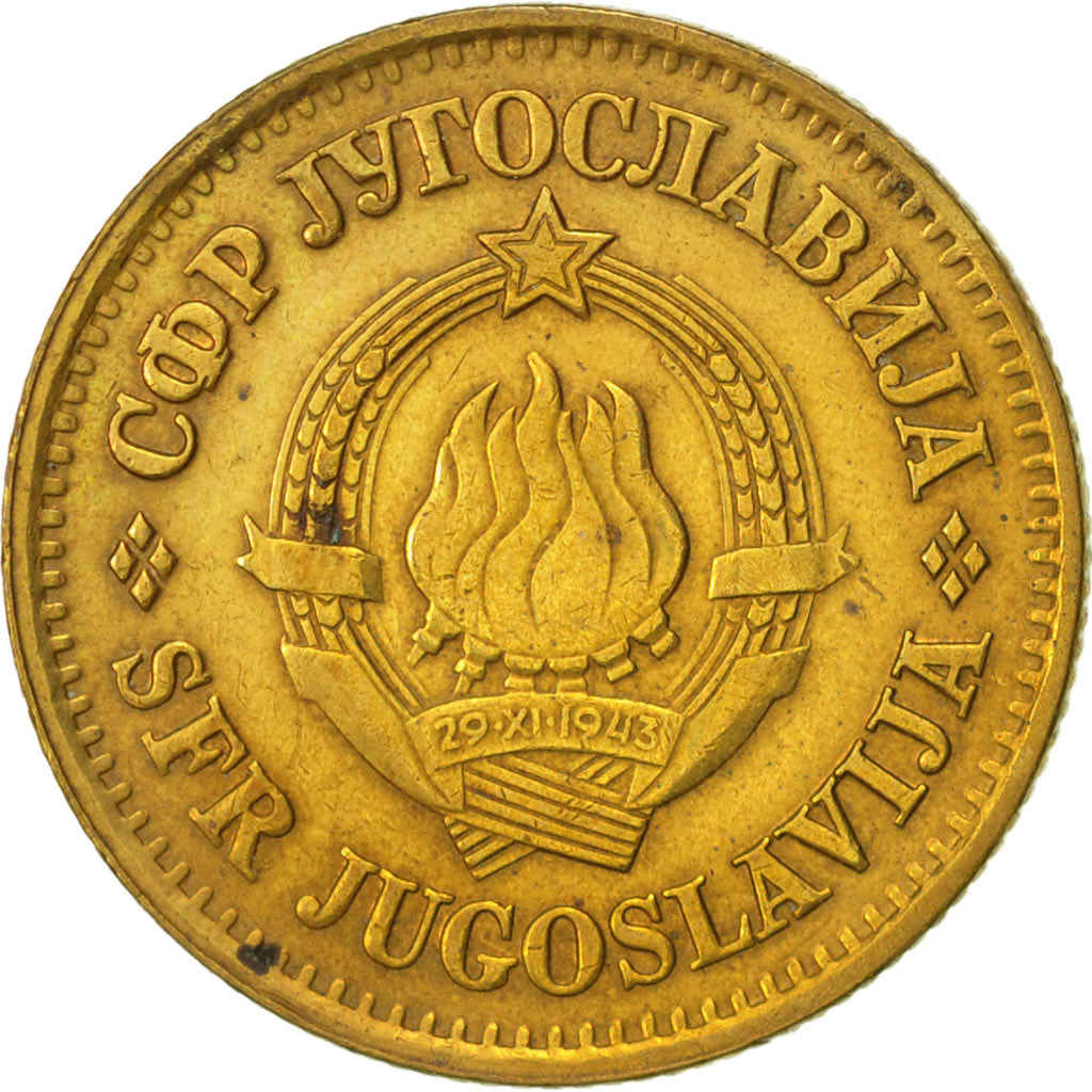 Coin, Yugoslavia, 20 Para, 1977, AU(50-53), Brass, KM:45