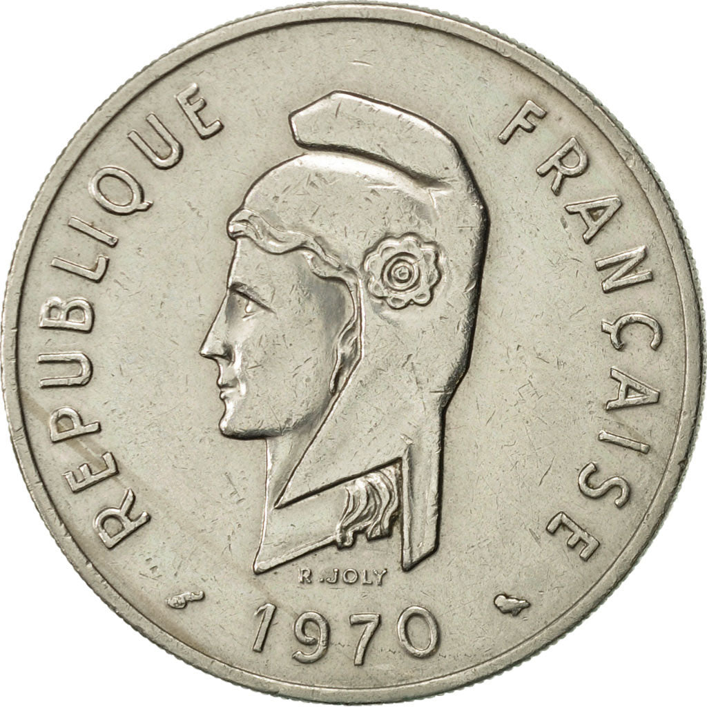 AFARS E ISSAS FRANCESI, 100 Francs, 1970, Paris, SPL-, Rame-nichel, KM:19
