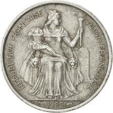 FRENCH OCEANIA, 5 Francs, 1952, Paris, AU(50-53), Aluminum, KM:4