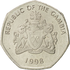 Moneta, GAMBIA, Dalasi, 1998, BB+, Rame-nichel, KM:59
