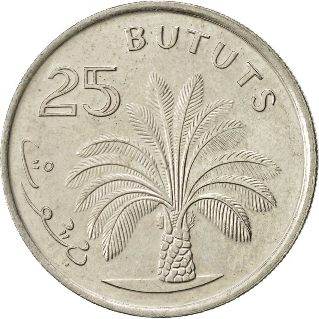 Coin, GAMBIA, THE, 25 Bututs, 1998, AU(55-58), Copper-nickel, KM:57