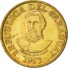 Monnaie, Paraguay, 100 Guaranies, 1993, SUP, Brass plated steel, KM:177a