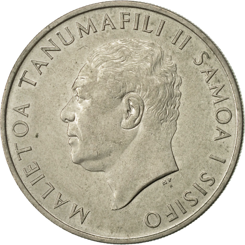 Coin, Samoa, 20 Sene, 1967, AU(55-58), Copper-nickel, KM:5