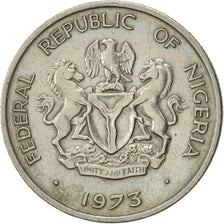 Coin, Nigeria, Elizabeth II, 5 Kobo, 1973, AU(55-58), Copper-nickel, KM:9.1