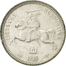 Munten, Lithouwen, Litas, 1925, King's Norton, ZF+, Zilver, KM:76