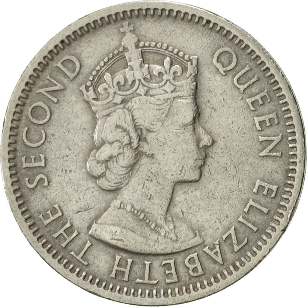 Coin, Nigeria, Elizabeth II, Shilling, 1961, AU(50-53), Copper-nickel, KM:5