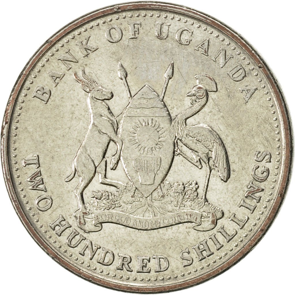 Monnaie, Uganda, 200 Shillings, 2007, SUP, Nickel plated steel, KM:68a