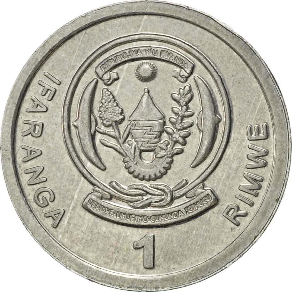 Coin, Rwanda, Franc, 2003, AU(55-58), Aluminum, KM:22