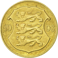 Coin, Estonia, Kroon, 1998, no mint, AU(55-58), Aluminum-Bronze, KM:35