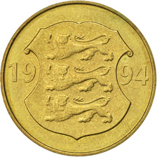 Moneda, Estonia, 5 Krooni, 1994, EBC, Aluminio - bronce, KM:30