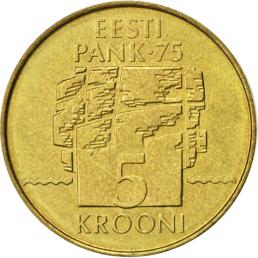 Coin, Estonia, 5 Krooni, 1994, AU(55-58), Aluminum-Bronze, KM:30