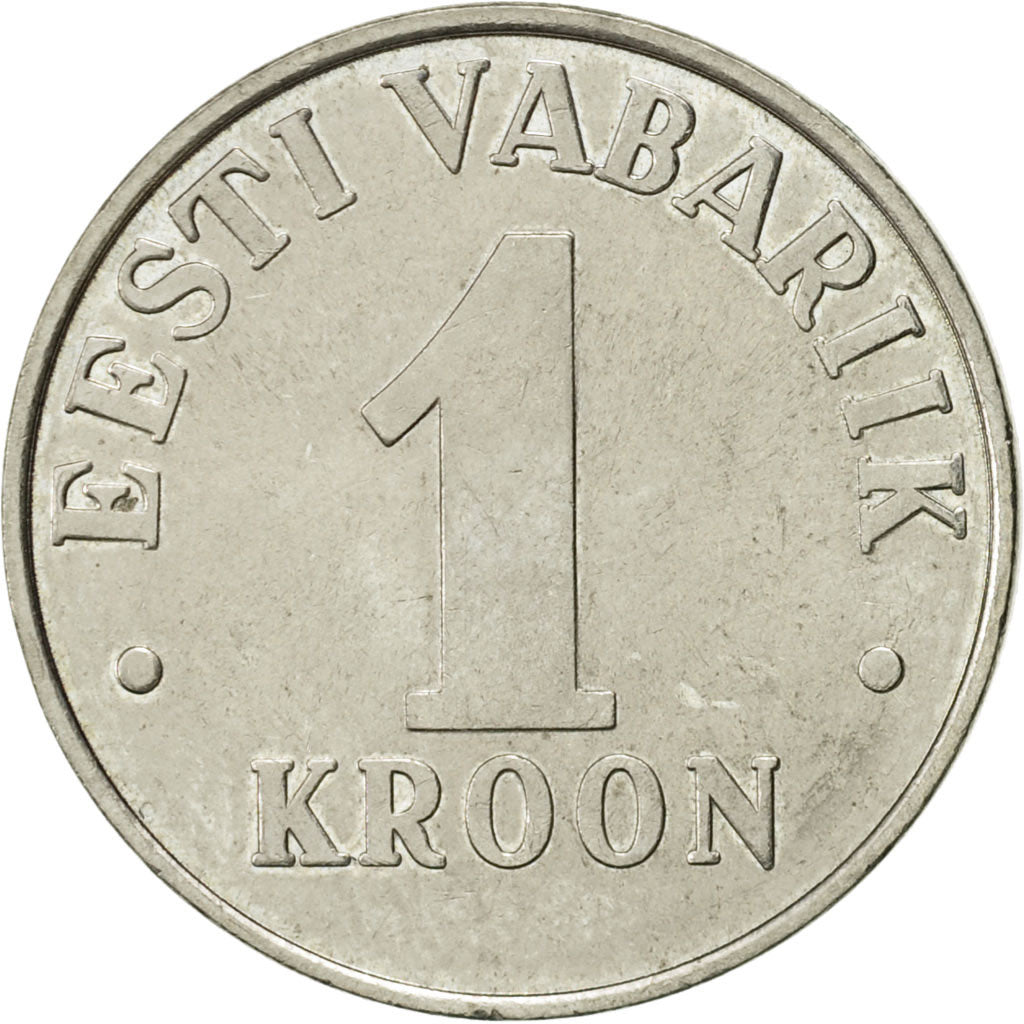 Coin, Estonia, Kroon, 1993, AU(55-58), Copper-nickel, KM:28