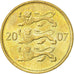 Moneta, Estonia, 50 Senti, 2007, SPL-, Alluminio-bronzo, KM:24