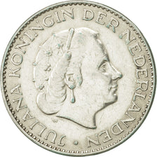 Coin, Netherlands, Juliana, Gulden, 1963, AU(55-58), Silver, KM:184