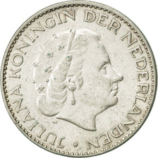 Coin, Netherlands, Juliana, Gulden, 1966, AU(50-53), Silver, KM:184
