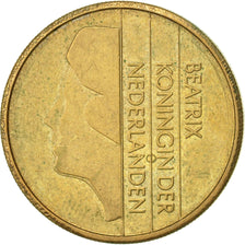Netherlands, Beatrix, 5 Gulden, 1989, AU(50-53), Bronze Clad Nickel, KM:210