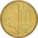 Netherlands, Beatrix, 5 Gulden, 1989, AU(50-53), Bronze Clad Nickel, KM:210