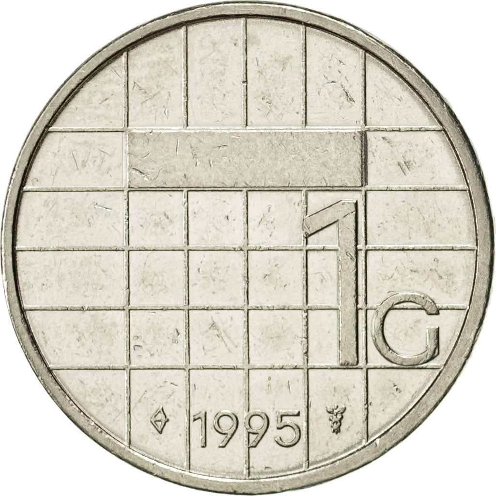 Monnaie, Pays-Bas, Beatrix, Gulden, 1995, TTB+, Nickel, KM:205