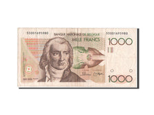Billete, 1000 Francs, 1980, Bélgica, MBC