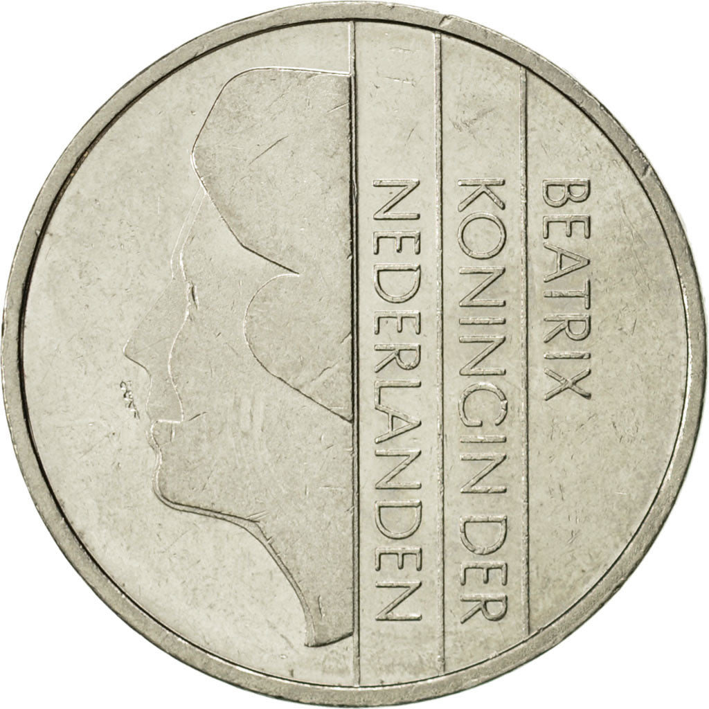 Monnaie, Pays-Bas, Beatrix, Gulden, 1992, TTB+, Nickel, KM:205