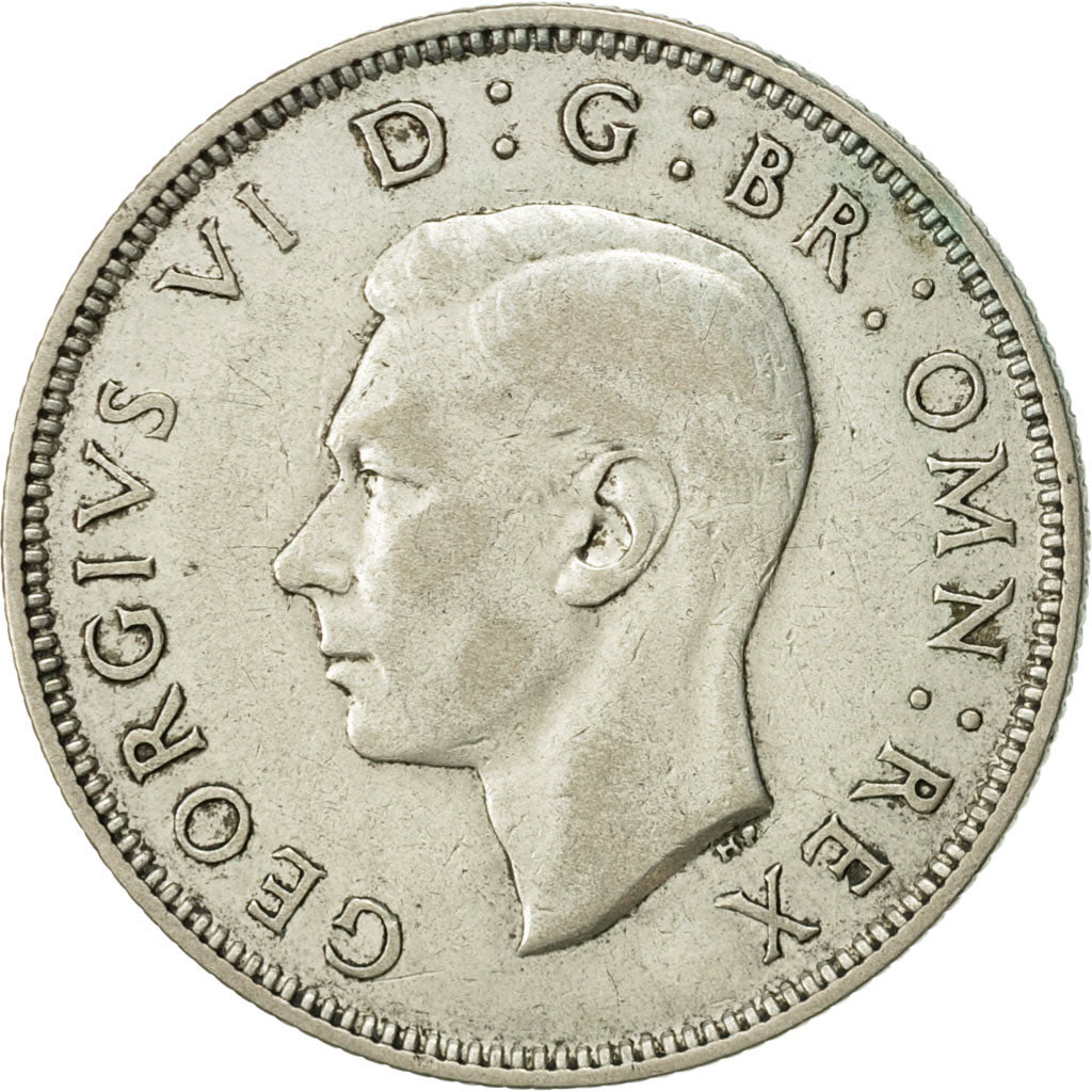 Moneta, Gran Bretagna, George VI, Florin, Two Shillings, 1939, BB+, Argento
