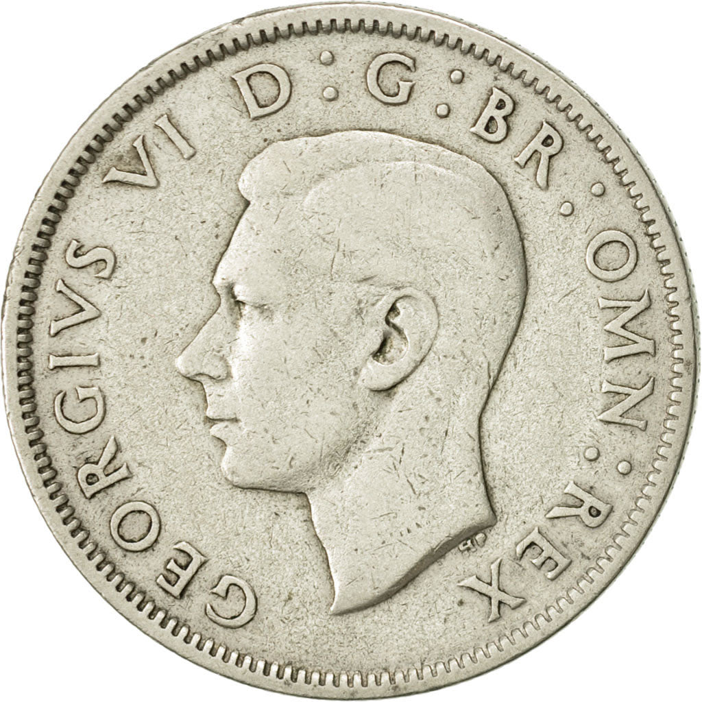 Monnaie, Grande-Bretagne, George VI, Florin, Two Shillings, 1943, TTB+, Argent