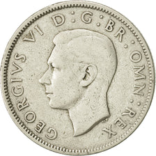 Monnaie, Grande-Bretagne, George VI, Florin, Two Shillings, 1943, TTB+, Argent