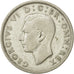 Moneta, Gran Bretagna, George VI, Florin, Two Shillings, 1938, BB+, Argento