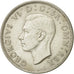 Coin, Great Britain, George VI, Florin, Two Shillings, 1945, AU(55-58), Silver