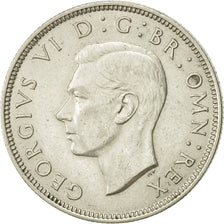 Coin, Great Britain, George VI, Florin, Two Shillings, 1944, AU(55-58), Silver