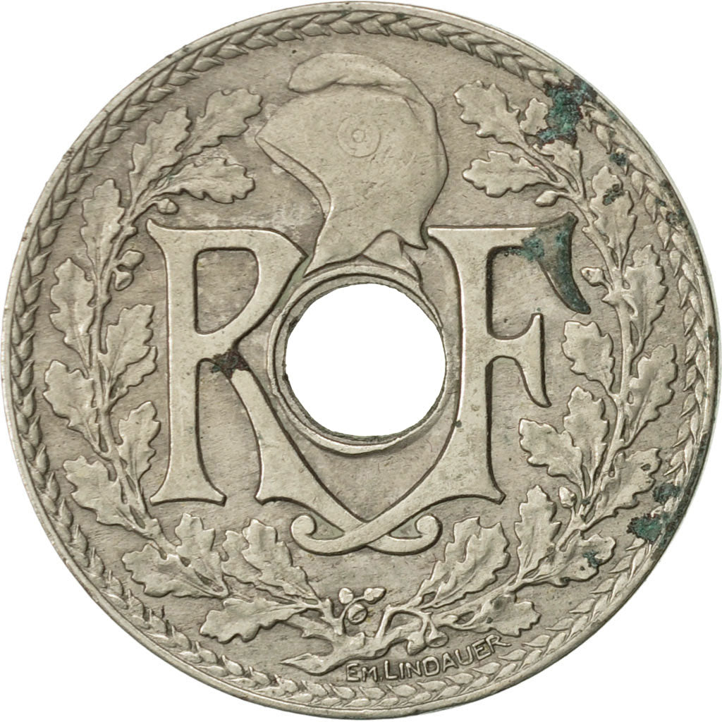 Moneta, Francia, Lindauer, 25 Centimes, 1936, BB, Rame-nichel, KM:867a