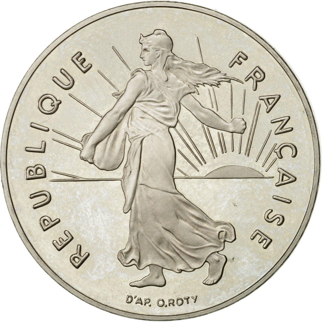 France, Semeuse, Franc, 1992, Paris, AU(55-58), Nickel, KM:925.2, Gadoury:474b